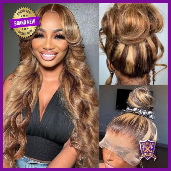 26 Inch Human Hair Lace Front Wig Glueless Pre Plucked Body Wave main image 6